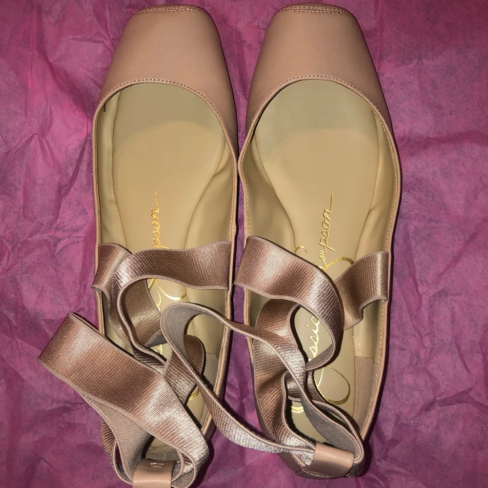 Jessica Simpson Pink Ballet Flats